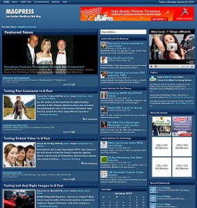 BlueFluid Magazine Theme