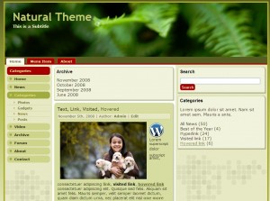 Natural Theme für WordPress