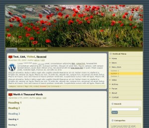 BlumenTheme für WordPress Joomla Drupal