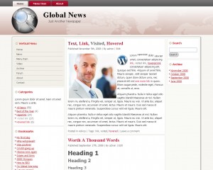 Global News WordPress 3.0 Theme