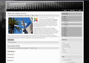 Joomla Grey & Black Theme