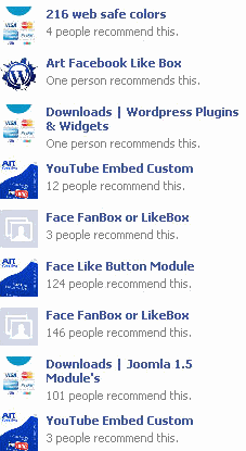 Art FB Recent Activity WordPress Plugin