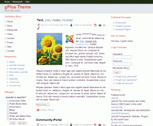 gPlus Joomla Theme