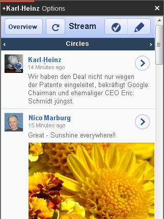 Google Plus GClient Screenshot