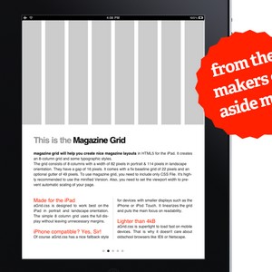 Magazine Grid für iPad, iPone und iPod Touch