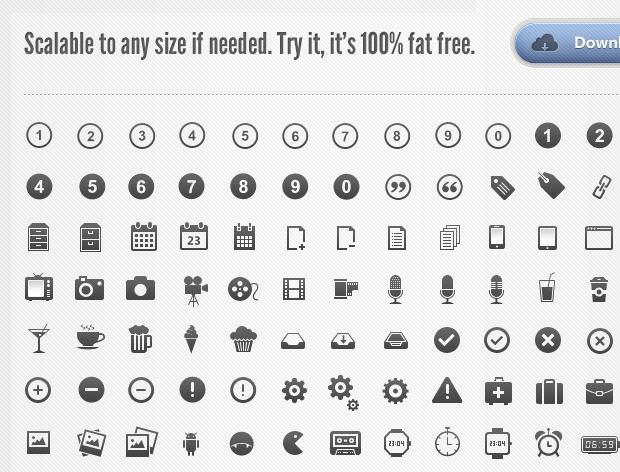 350 Pixel Perfect  Glyphs Icons