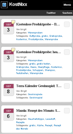 WPtouch - WordPress für mobile Geräte