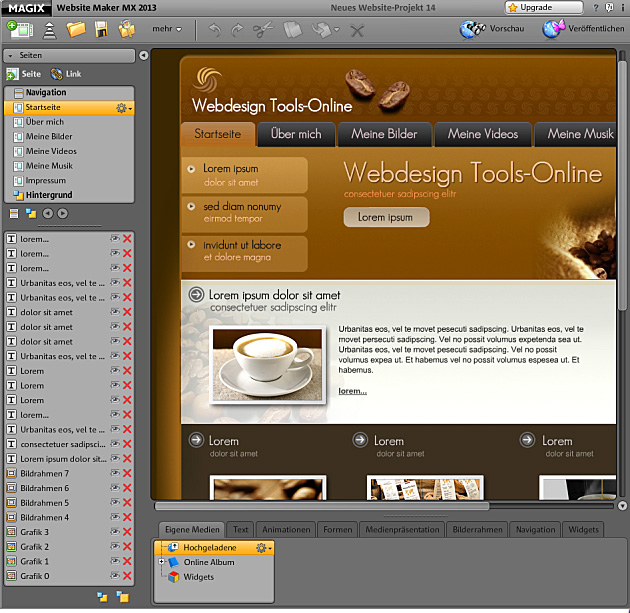 MAGIX Website Maker MX 2013