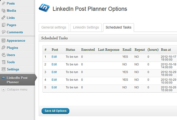 LinkedIn Post Planner