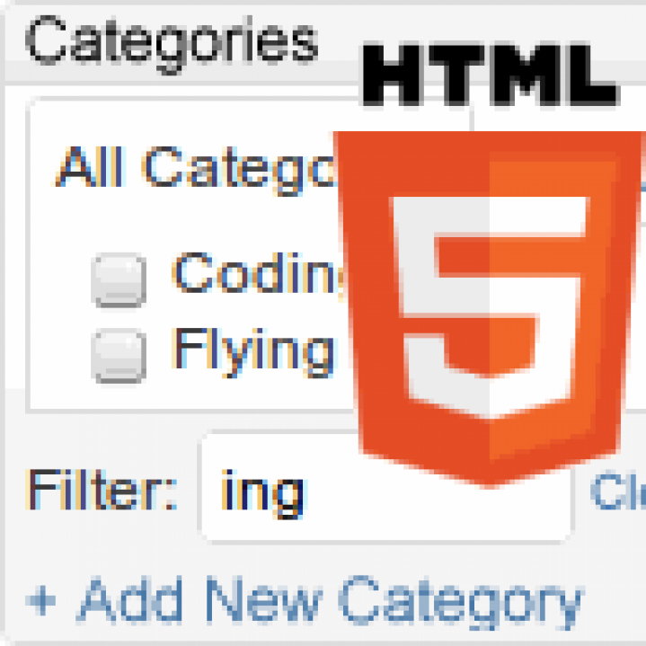 HTML5 Kategorien